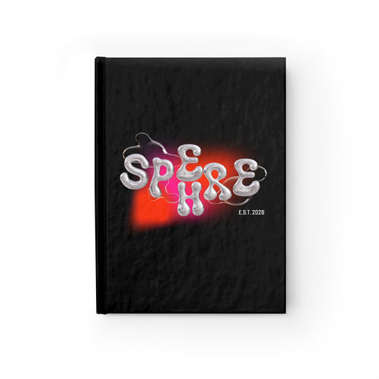 Mystic Glyphs Ruled Journal — Abstract Globe Symbol Notebook